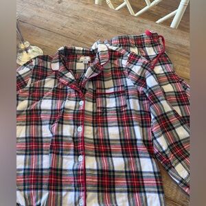 Petite Plume flannel pajama set. Medium. Worn once